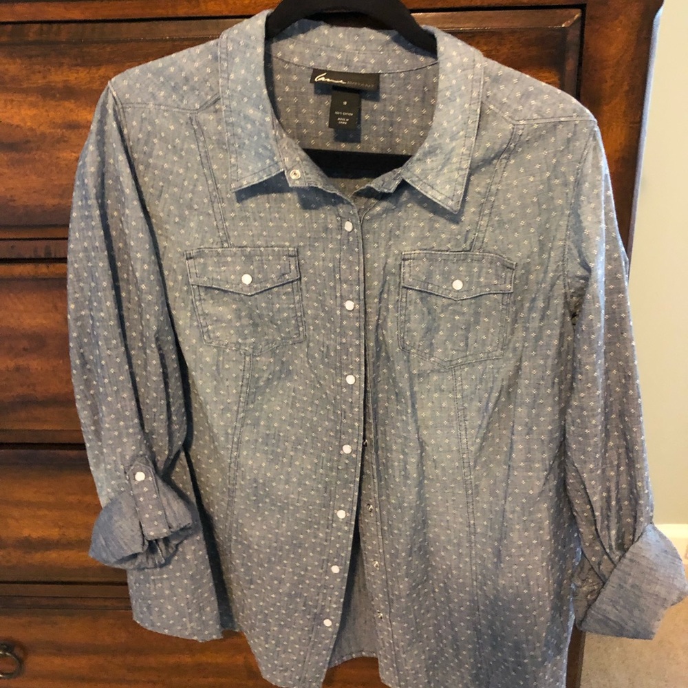 Size 18, Lane Bryant Jean shirt chambray